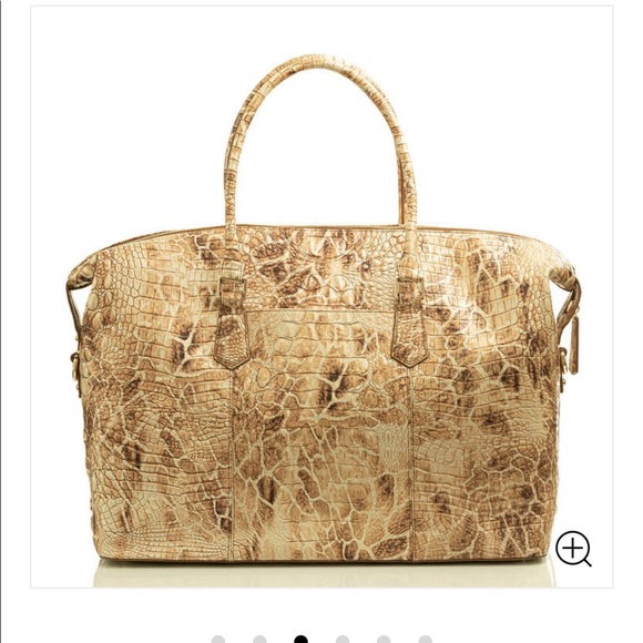 NWT BRAHMIN MelbourneCollection Crocodile TRVL Bag - Picture 7 of 9